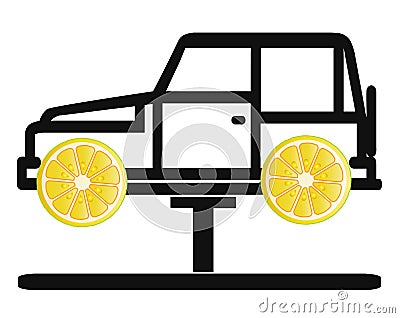 Lemon Car Stock Photo