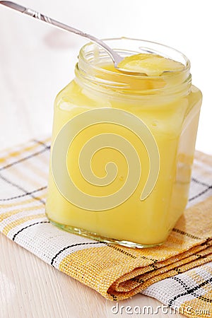 Lemon curd Stock Photo