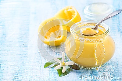 Lemon curd Stock Photo