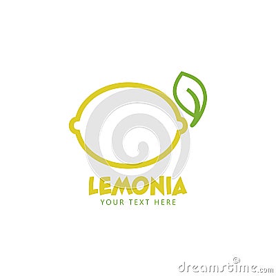 Lemon graphic design template vector isolated illustration Vector Illustration