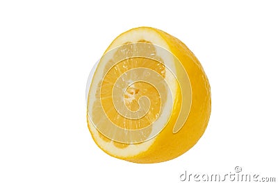 Lemon half on white Stock Photo
