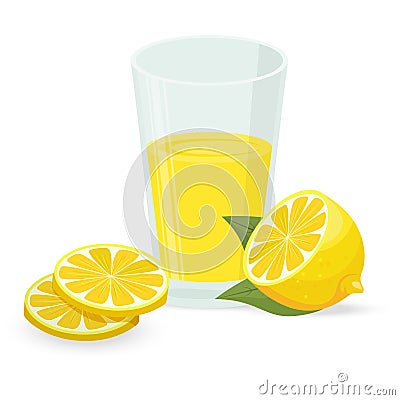 Lemon icon illustration isolated on white background. Cartoon Illustration