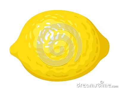 Lemon isolated on white. Vector illustration. Vector Illustration