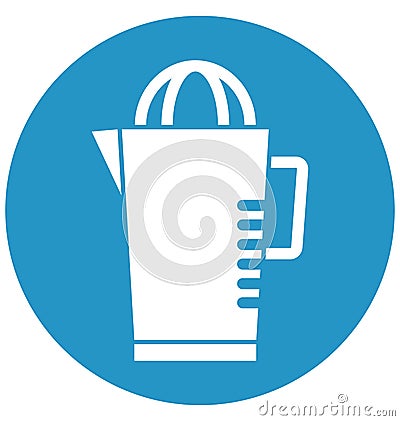 Lemon Juicer Isolated Vector icon which can be easily modified or edit Vector Illustration