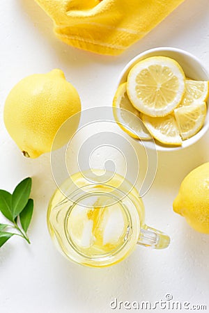 Lemon lemonade Stock Photo