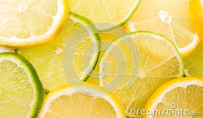 Lemon and lime Stock Photo