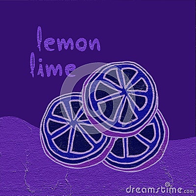 Lemon lime illustration Cartoon Illustration