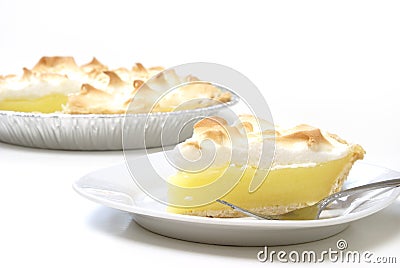 Lemon Meringue Pie Stock Photo