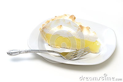 Lemon Meringue Pie Stock Photo