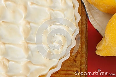 Lemon meringue pie Stock Photo