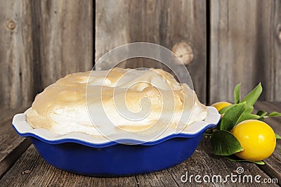 Lemon Meringue Pie Stock Photo