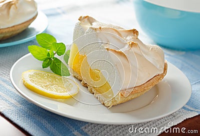 Lemon Meringue Pie Stock Photo