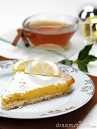 Lemon pie Stock Photo