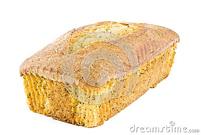 Lemon Poppy Seed Cake Stock Photo