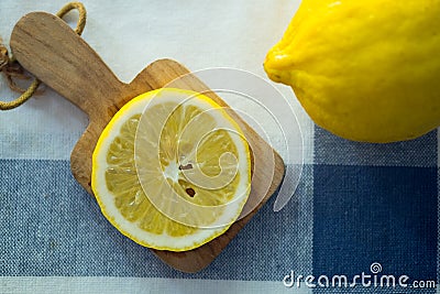 Lemon slice creative healthy food Stock Photo