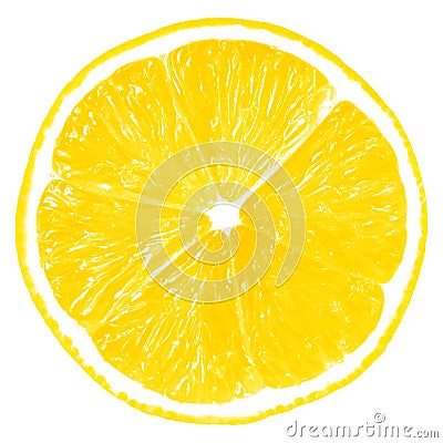 Lemon slice isolated Stock Photo