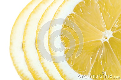 Lemon sliced macro Stock Photo