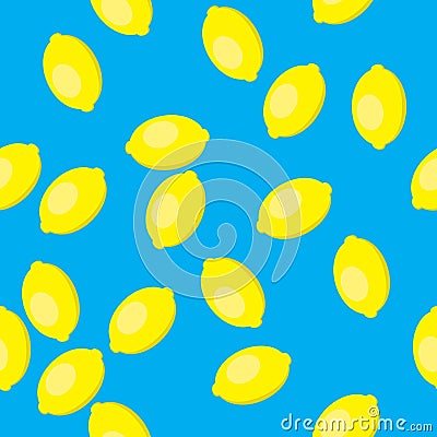 Lemon with soft shadow Vector Illustration