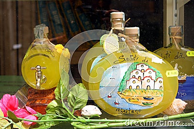 Lemon Souvenirs Positano Italy Editorial Stock Photo