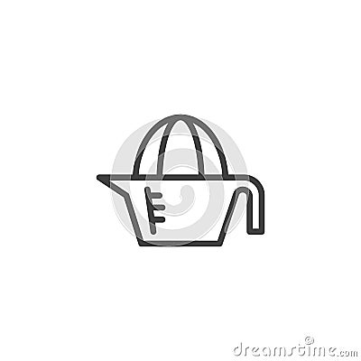 Lemon squeezer line icon Vector Illustration