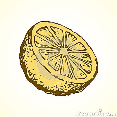 Lemon. Vector drawing Vector Illustration