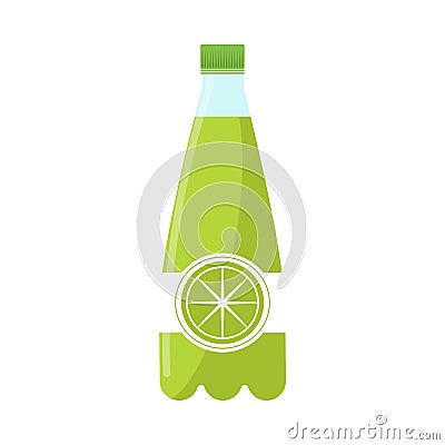 lemonada bottle beverage Vector Illustration