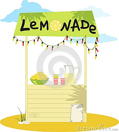 Lemonade stand Vector Illustration