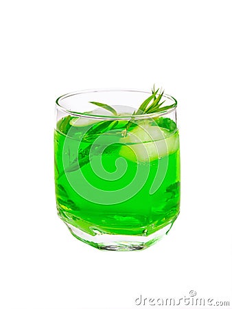 Lemonade Tarragon in glassful Stock Photo