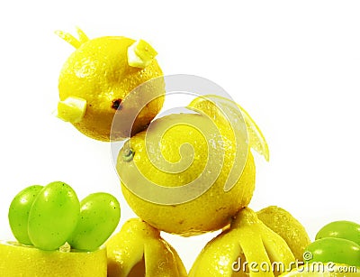 Lemons chicken Stock Photo