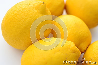 Lemons, isolated on white ground Stock Photo