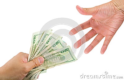 Lending Money Stock Photo