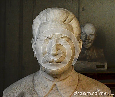 Lenin and Stalin Memento Park Budapest Hungary Editorial Stock Photo