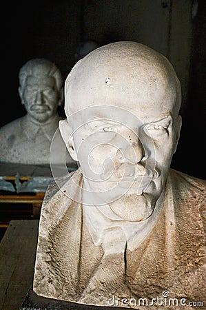 Lenin and Stalin Memento Park Budapest Hungary Editorial Stock Photo