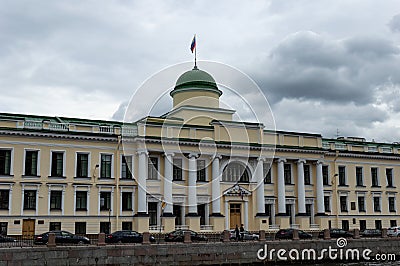 Leningrad Regional Court in St Petersburg, Russia, Cloudy day Editorial Stock Photo