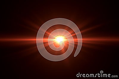 Lens flare effect Stock Photo