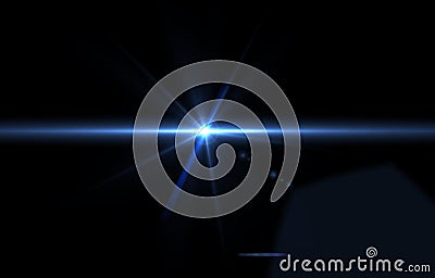 Lens flare overlay texture. light flare on black background object design abstract for overlay on you design Stock Photo