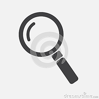 Lens magnifier , magnifying glass , search Icon Vector Illustration on the white background. Vector Illustration