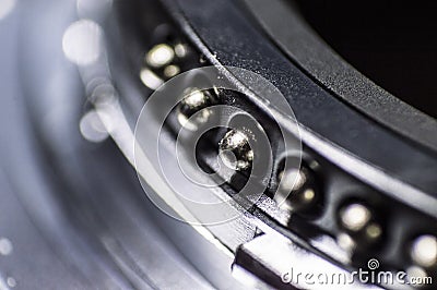 The lens mount of the camera for carcasses of Nikon semi-professional level Stock Photo