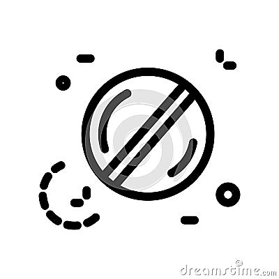 Lenses isolated line icon, ophthalmology and eyesight correction Vector Illustration