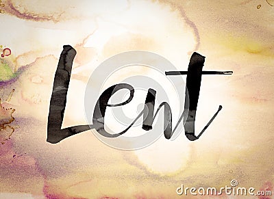 Lent Concept Watercolor Theme