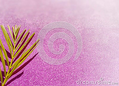 Lent Season,Holy Week and Good Friday concepts - image of palm leave in purple vintage background Stock Photo