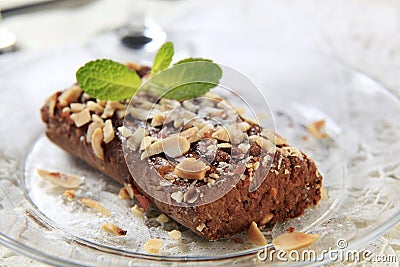 Lenten Almond Cake Stock Photo