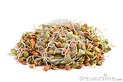 Lentil seeds Stock Photo