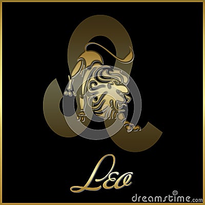 Leo zodiac sign Stock Photo