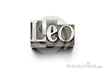 Leo Zodiac Sign Stock Photo