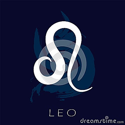 Leo zodiac symbol. Predicting the future with the signs of the zodiac. Vector Illustration