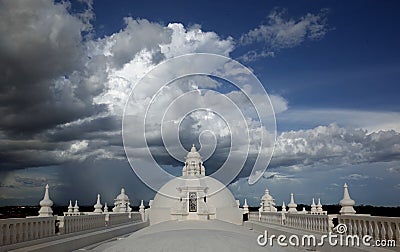 Leon Cathedral roof Stock Photo