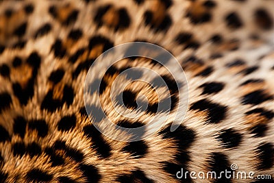 leopard fur macro shot, natural texture. AI Generated Stock Photo