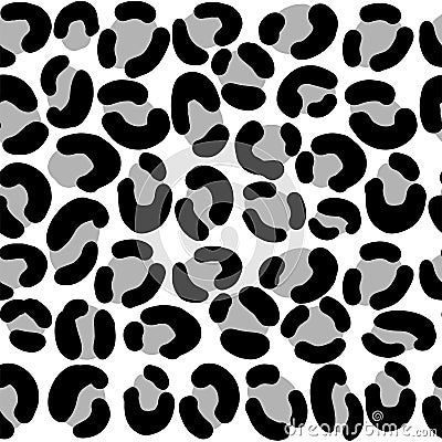Leopard animal print. Vector seamless pattern. Vector Illustration