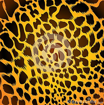 Leopard fur Vector Illustration